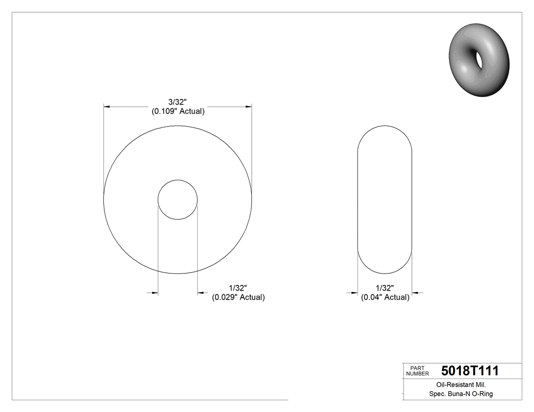 Technical drawing - 5018T111